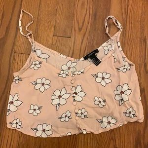 Forever 21 floral crop top